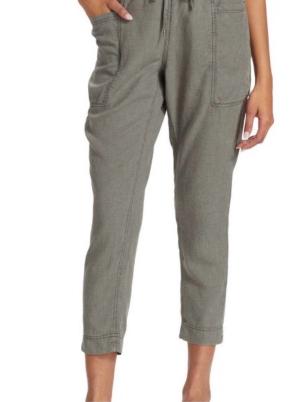 NWT Splendid Gia Cropped Pants Olive Size XS